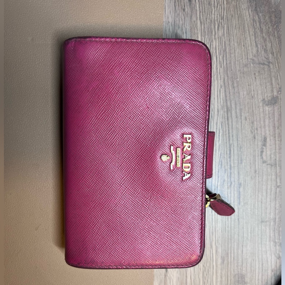 Pink Prada wallet